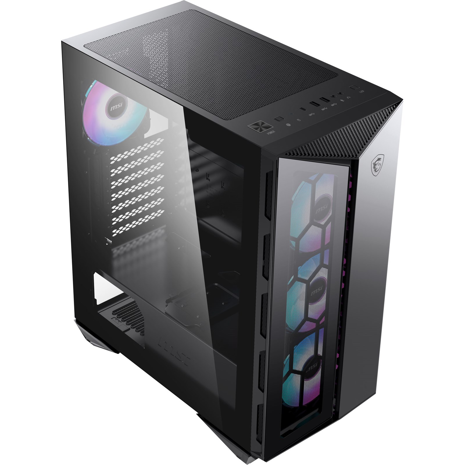 Buy MSI MPG GUNGNIR 110R Mid Tower Gaming Case online Worldwide 