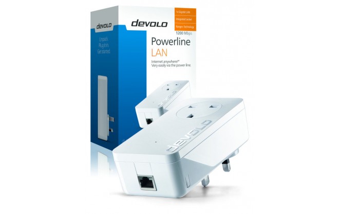 Devolo 9371 dLAN Powerline 1200+ Gigabit Single Adapter