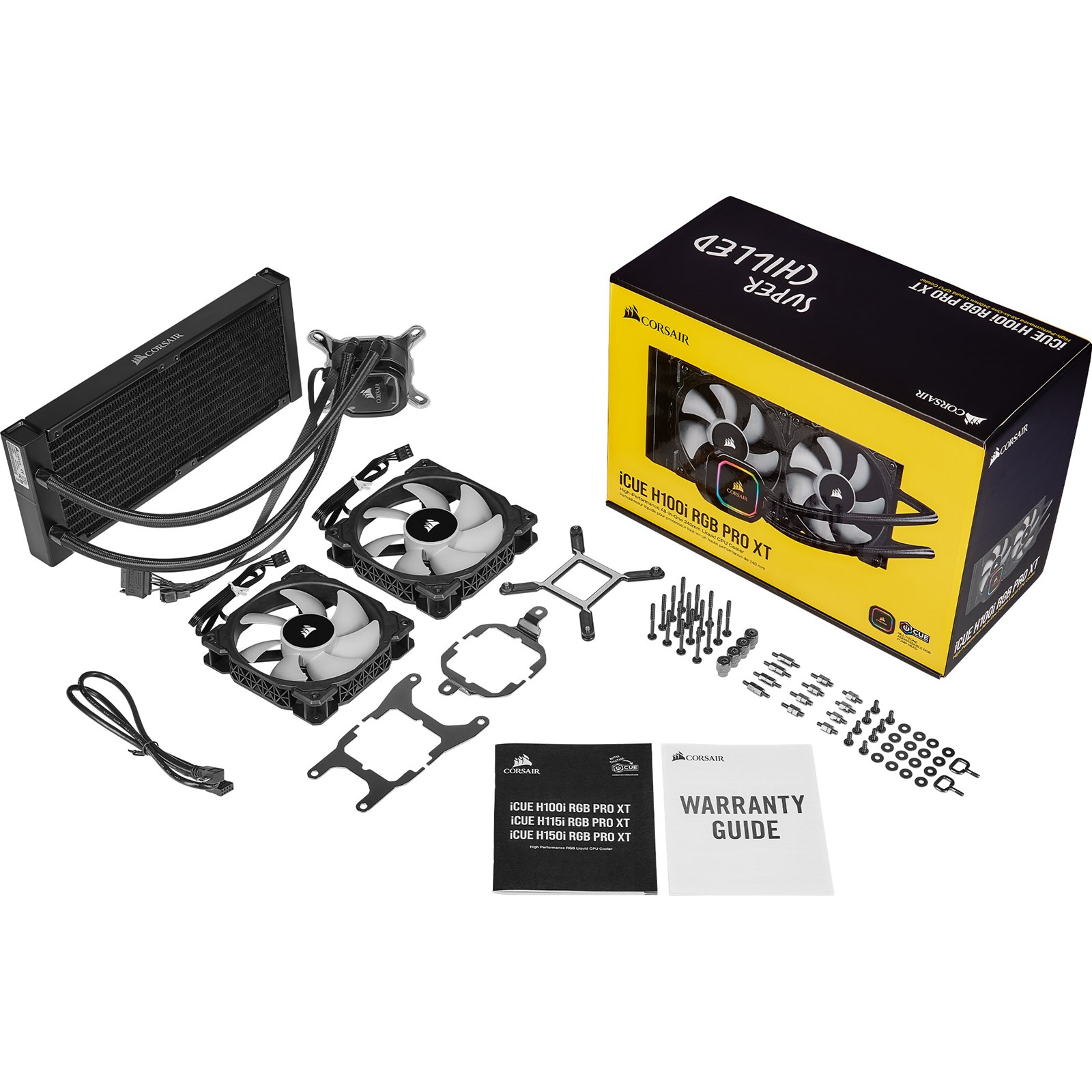 Corsair iCUE H100i RGB PRO XT 240mm AllinOne Liquid CPU Cooler